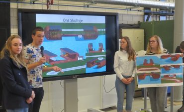 Bouwstudenten ROC Friese Poort pitchen definitief ontwerp Skultsje